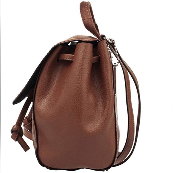 Coach - Derby Leather Backpack Tote Purse - Picture 3 of 9